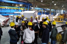 Acadêmicos de Engenharia Civil fazem visita técnica à Ceusa Revestimentos Cerâmicos