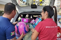 Esucri é a instituição que mais doou brinquedos para a campanha Natal + Solidário