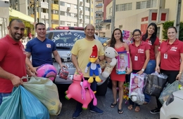 Esucri é a instituição que mais doou brinquedos para a campanha Natal + Solidário